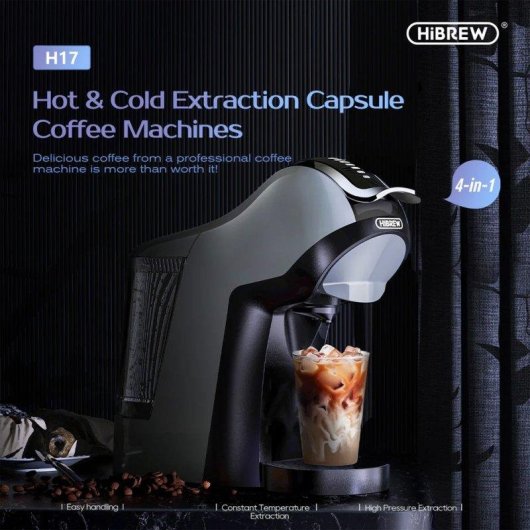 Cafetière 4 en 1 HiBREW H17 1000 ml 20 Bars Contrôle Tactile