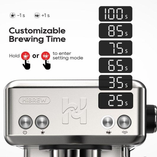 Cafetera Espresso HiBREW H10 1,8 L 15 bares con control PID y función café frío