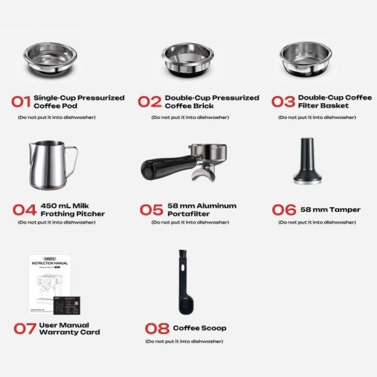 Cafetera Espresso HiBREW H10 1,8 L 15 bares con control PID y función café frío