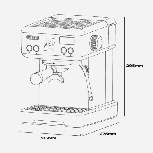 Cafetera Espresso HiBREW H10 1,8 L 15 bares con control PID y función café frío