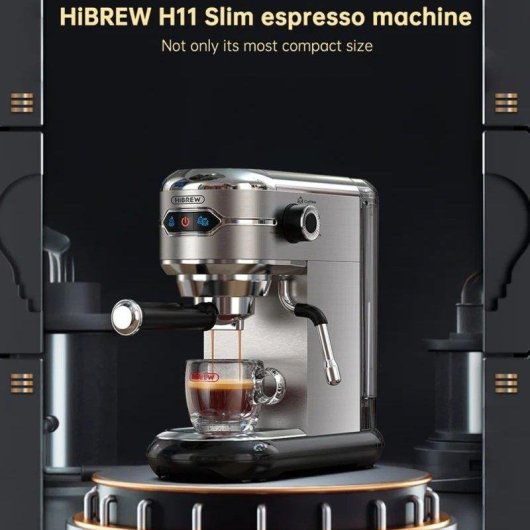Cafetière expresso semiautomatique HiBREW H11 1,1 L 19 Bars avec vapeur