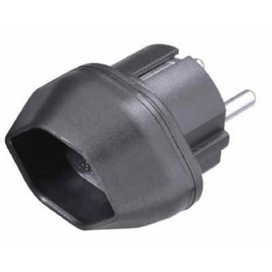 Adaptador de enchufe Vivanco VVTRAVADCH-SCH Tipo F a Tipo J (CH) Negro