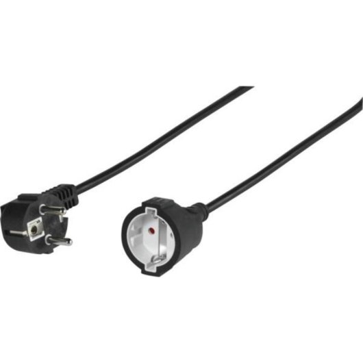 Steckdosenleiste Vivanco VVELEXTSCH5016K 1 Steckplatz 5 m Typ F schwarz 1,5 mm²