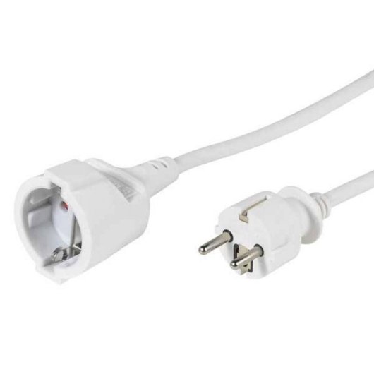 Regleta Vivanco VVELEXTSCH1000W 1 toma 10 m tipo F blanca para interior y exterior