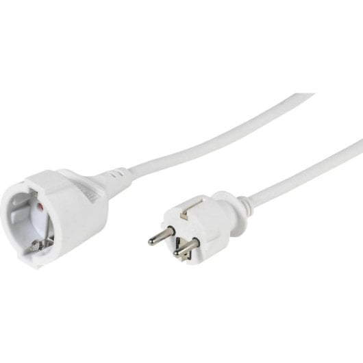 Regleta Vivanco VVELEXTSCH1000W 1 toma 10 m tipo F blanca para interior y exterior