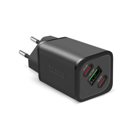 Caricabatterie GaN SHARP TETRGANUSB2C65W 65W 3 Porte USB