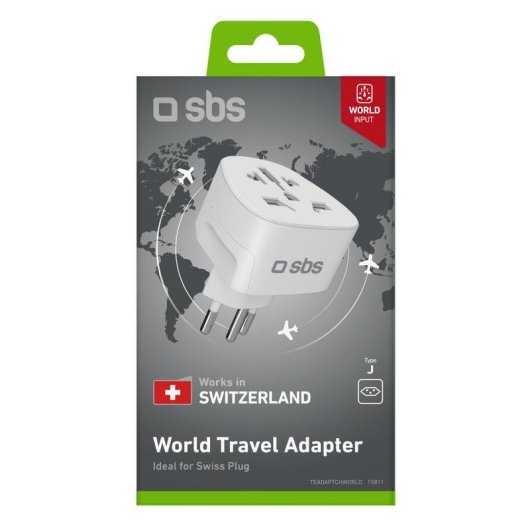 Adaptador universal SBS TEADAPTCHWORLD Type J