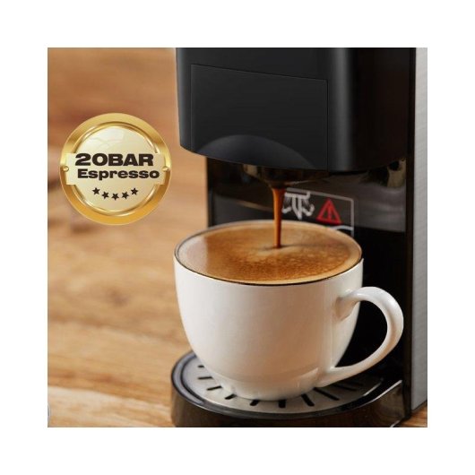 Cafetera de cápsulas HiBREW H3D 800 ml 20 bares 4 en 1 negra