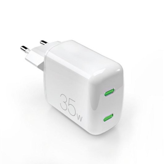 Chargeur USB-C PURO 35W 2 ports Blanc
