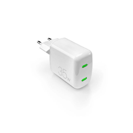 Chargeur USB-C PURO 35W 2 ports Blanc