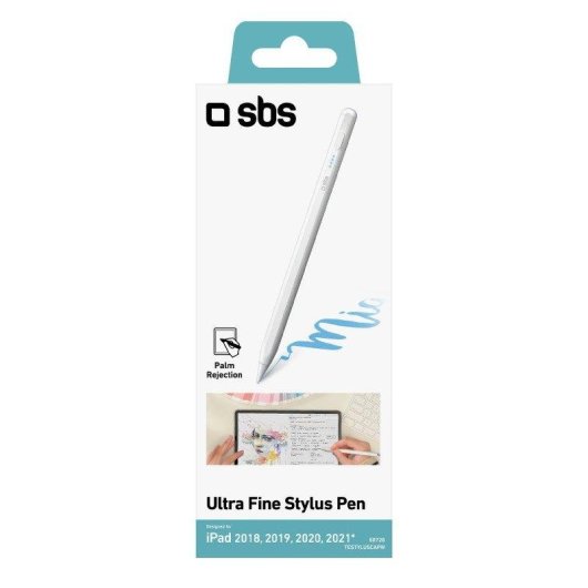Digitaler Stift SBS Stylus für iPad USB-C Weiß 12h Akku Magnetisch