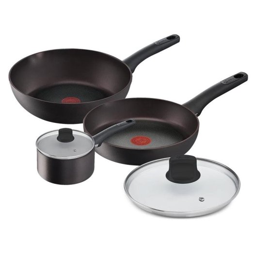 Conjunto Lagostina Cucina Eco 5 pecas aluminio preto titanio