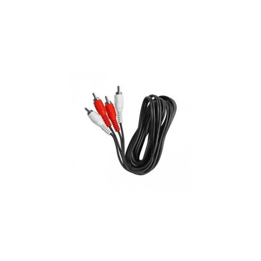 Cable de audio Ekon RCA Macho 1,8 m Negro