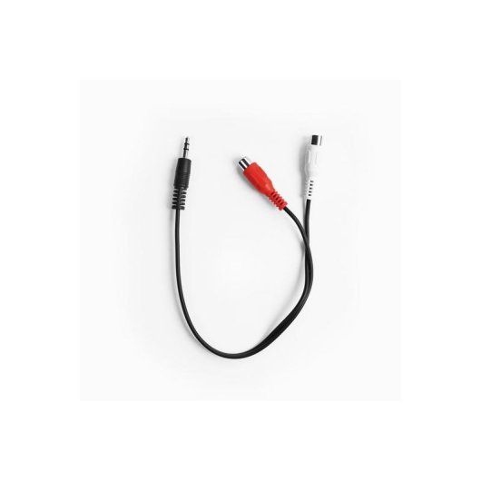 Cavo audio EKON 3,5mm a 2 RCA 0,3 m nero