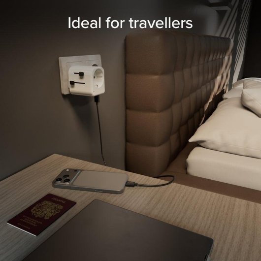 Adaptador universal SBS TEADAPTEUNND 2500W USB 2 portas