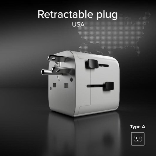 Adaptador universal SBS TEADAPTEUNND 2500W USB 2 portas