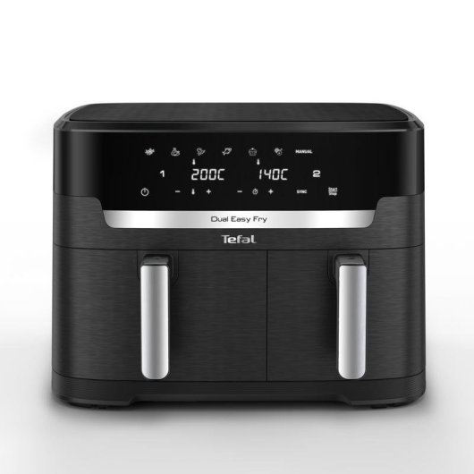 Friggitrice ad Aria Tefal Easy Fry Dual XXL 11L 2700W Doppio Controllo Touch