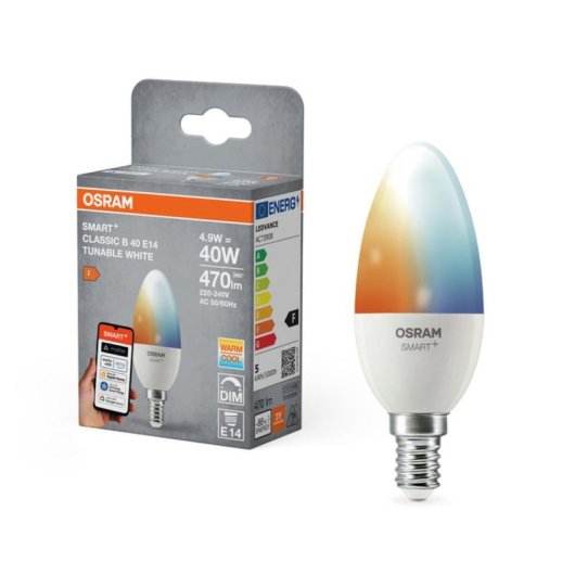 Bombilla LED inteligente OSRAM SMART+ Matter B40 E14 Blanco regulable 2700-6500 K