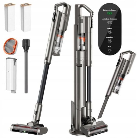 Aspirador sem Fios UWANT V500 350W 40 min Autolimpeza Cinzento