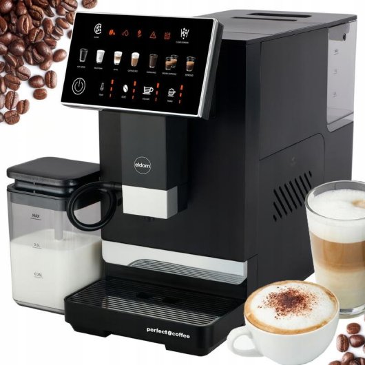 Cafetera Automática Eldom ECA10 1,5 L 20 Bares con espumador de leche