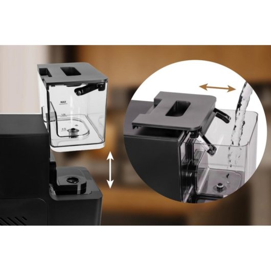Cafetera Automática Eldom ECA10 1,5 L 20 Bares con espumador de leche