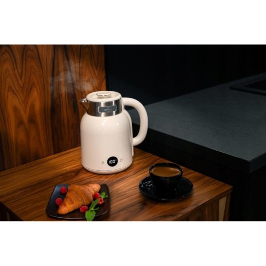 Chaleira eletrica sem fios Lehmann Torino 1,5 L 2200 W LED regulação de temperatura