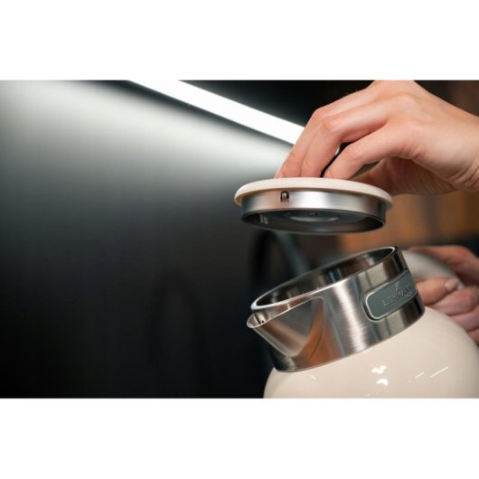 Chaleira eletrica sem fios Lehmann Torino 1,5 L 2200 W LED regulação de temperatura