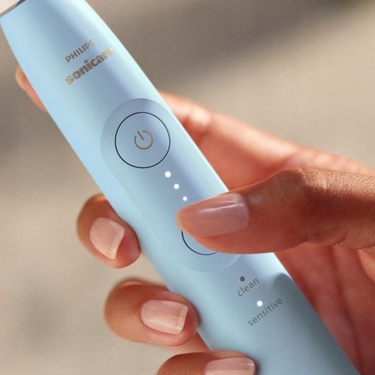 Cepillo de Dientes Sónico Philips Sonicare 6100 HX7406/01 Sensitive 1 Cabezal Sensor de presión Temporizador