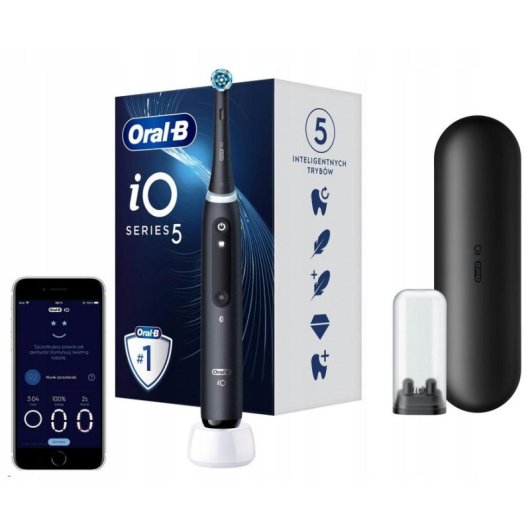 Brosse à Dents Oscillo-Rotative Oral-B iO Series 5 5 Modes Capteur Pression Étui