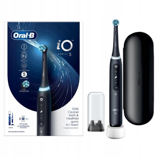 Brosse à Dents Oscillo-Rotative Oral-B iO Series 5 5 Modes Capteur Pression Étui