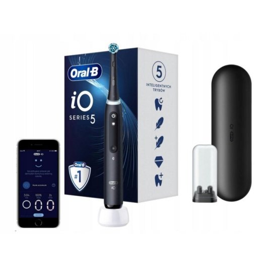 Brosse à Dents Oscillo-Rotative Oral-B iO Series 5 5 Modes Capteur Pression Étui