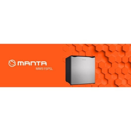 Frigorífico Mini Manta MM515PSL Defrost 48,7cm 46L E Negro Gris