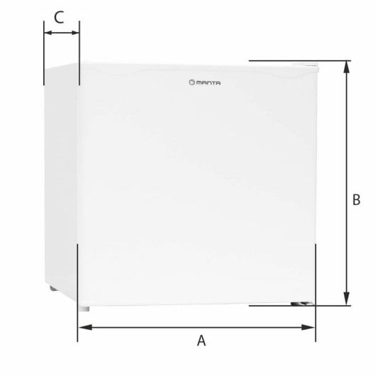 Frigorífico Mini Manta MM515PSL Defrost 48,7cm 46L E Negro Gris