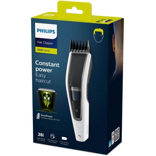 Tondeuse Homme Philips HC5610/15 sans Fil 75min 28 Longueurs 3 Sabots Étanche