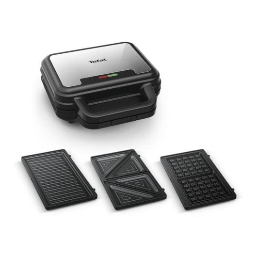 Sandwichera Tefal UltraCompact 3w1 700W con placas intercambiables