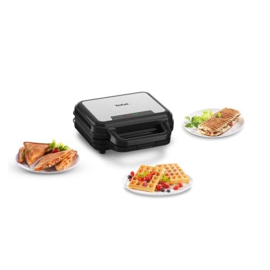 Sandwichera Tefal UltraCompact 3w1 700W con placas intercambiables