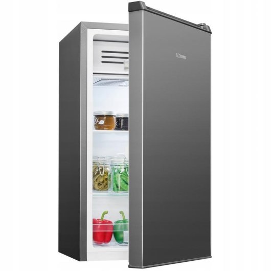 Kühlschrank Einflügler Bomann KS 7257 Defrost 85cm 83L E Graphit