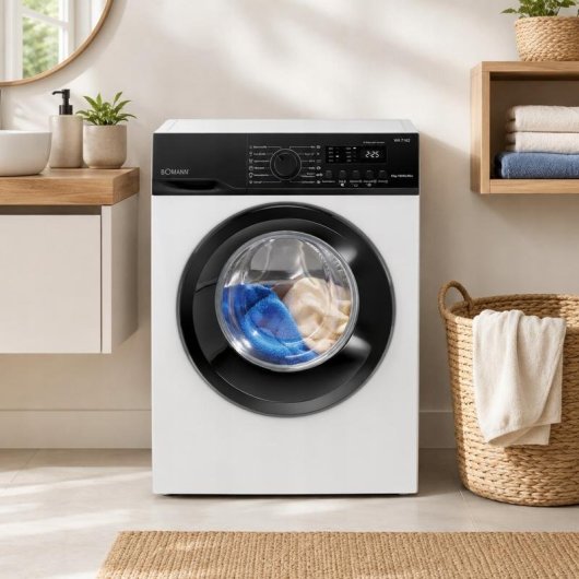 Máquina de Lavar Roupa Bomann WA 7162 6 Kg 1000rpm Classe A Branco Inverter