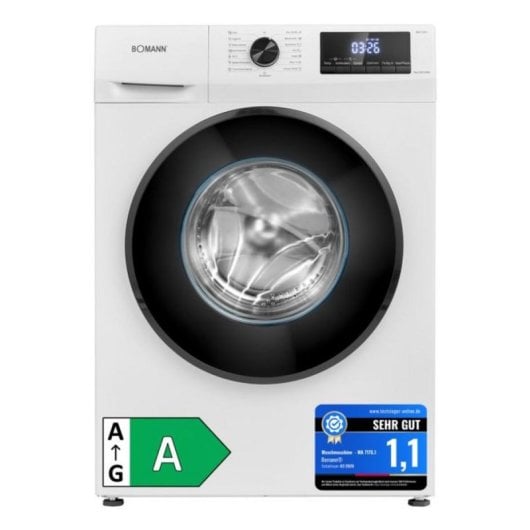 Máquina de Lavar Roupa Bomann WA 7175.1 7 Kg 1400rpm Classe A Branco LED