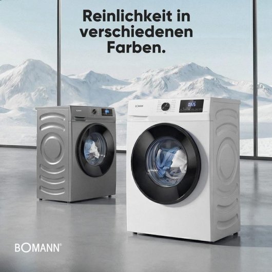 Máquina de Lavar Roupa Bomann WA 7175.1 7 Kg 1400rpm Classe A Branco LED