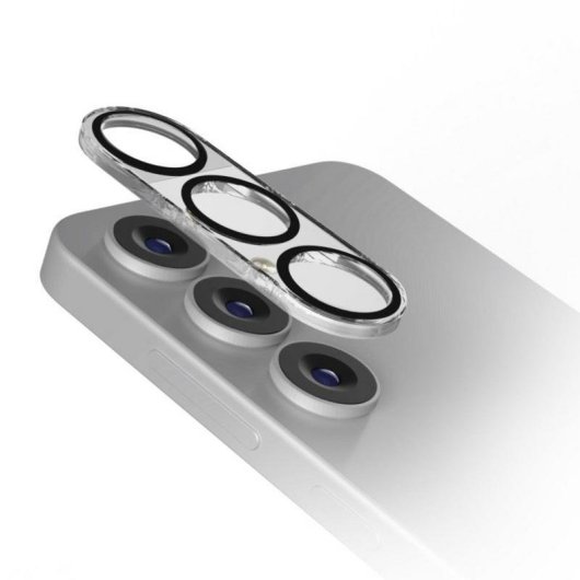 Protetor de lente SBS Galaxy S25 silicone e vidro temperado