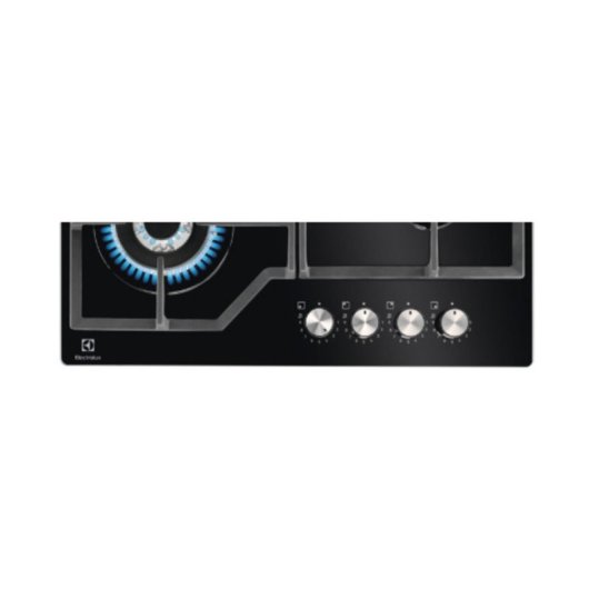 Plaque de cuisson Electrolux KGG64362K 4 feux gaz noir verre