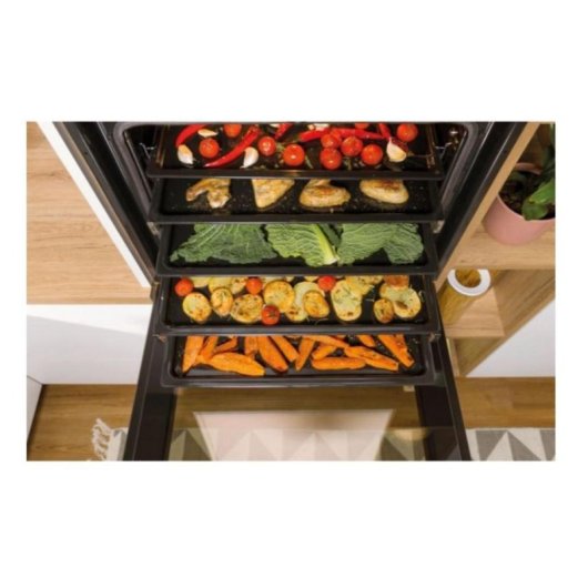 Horno Multifunción Gorenje BOSB6737E06X 77L 59,5cm Limpieza Manual A Vapor y Pizza Inox