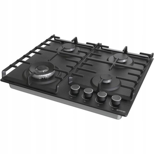 Piano cottura a gas GW642AB Gorenje 4 fuochi griglie ghisa