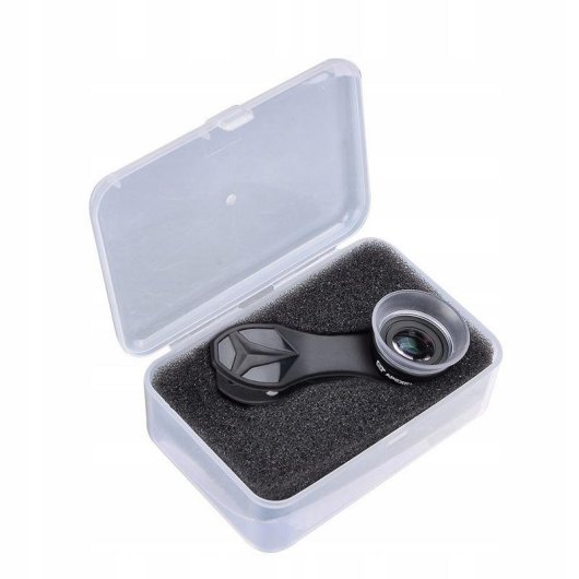 Objetiva macro Apexel APL-24XMH 12x/24x com clip de montagem