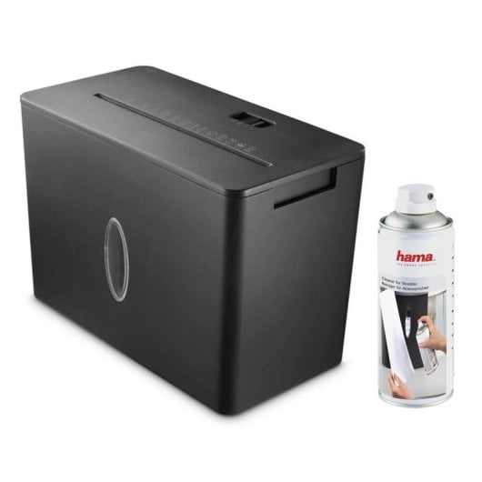 Pack Trituradora de papel Hama Safe X40-B Corte cruzado 4x33mm 7L 64 dB + Spray limpiador 400ml