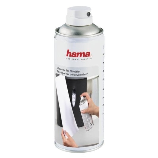 Pack Trituradora de papel Hama Safe X40-B Corte cruzado 4x33mm 7L 64 dB + Spray limpiador 400ml