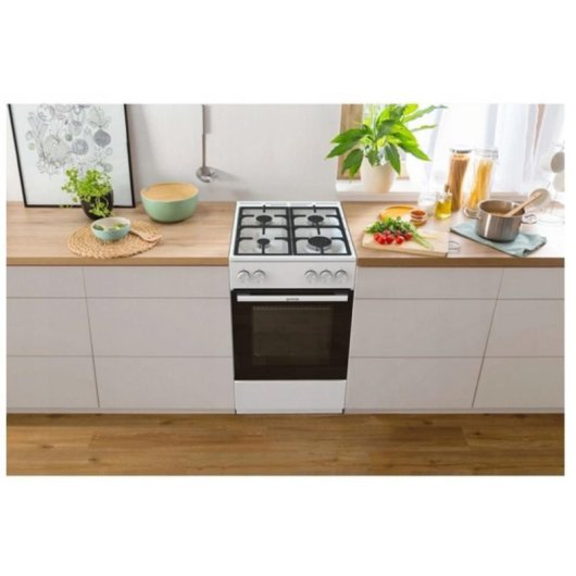 Cuisiniere gaz Gorenje GG5A10WFFM 70 L BigSpace SuperSize blanc