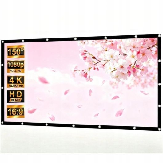Ecran de projection Maclean MC-167 150 pouces 16:9 pliable