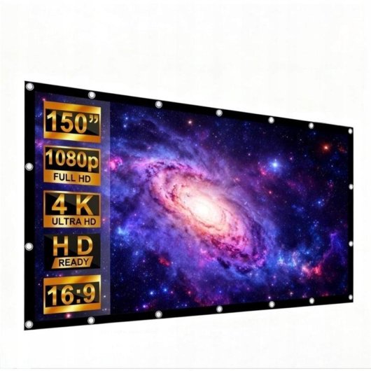 Ecran de projection Maclean MC-167 150 pouces 16:9 pliable